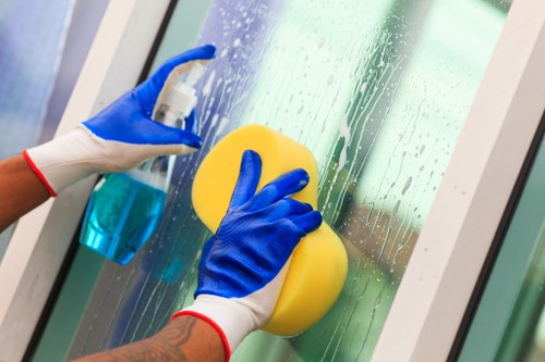 Organized deep cleaning routine with tools and checklist
