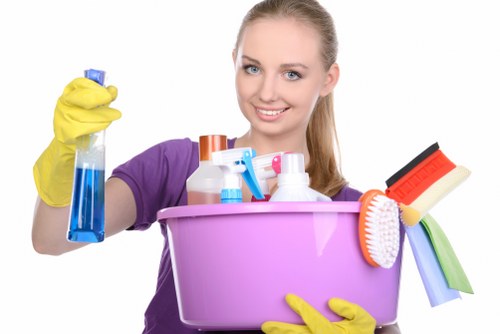 Spot cleaning a stain on upholstered furniture with care